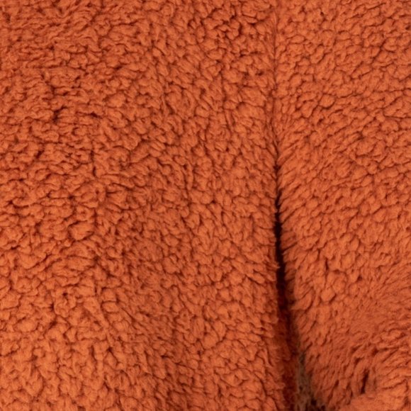 5🌟 Autumn Goalz Rust Teddy Faux Fur Duster Jacket - Picture 13 of 15